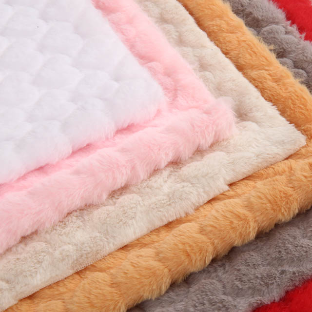 2022 New Arrivals 100 Poly Fuzzy Fluffy Rabbit Bonded Faux Fur Fabric PV Fleece For Cushion Pillow Slippers