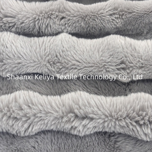 Wholesale 100% Polyester Plush Rabbit Faux Fur Fabric Plush Bubble Single Side Faux Fur Fabric for Home Textiles Blanket Sofa