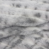 Wholesale Heavyweight 100% Polyester Print Stripe Rabbit Fur Plush Fabric for Bag Home Textiles Blanket Sofa