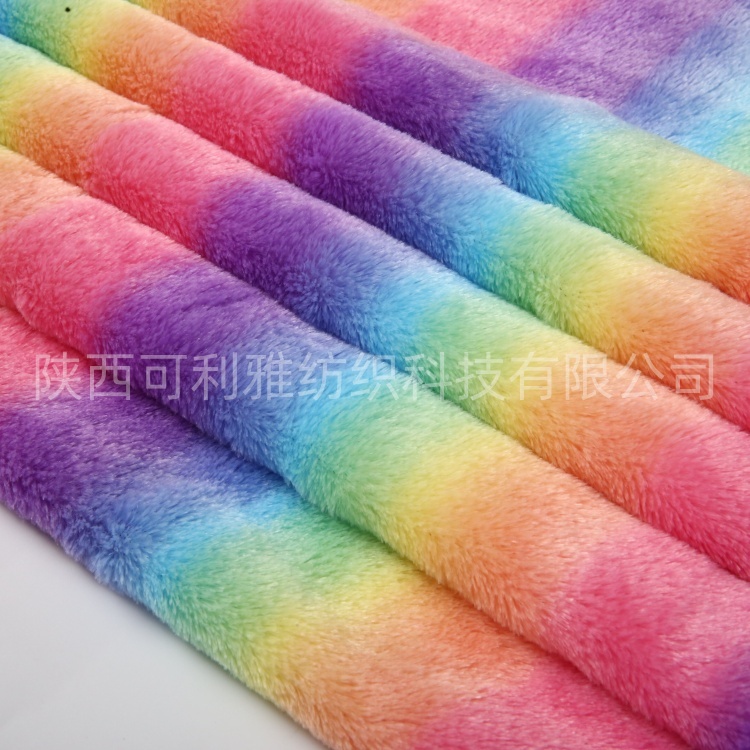 100% Polyester High Qualtity Animal Printing Long Pile Pv Fabric with Leopard Printing for Garment/ Home Textile/ Toys