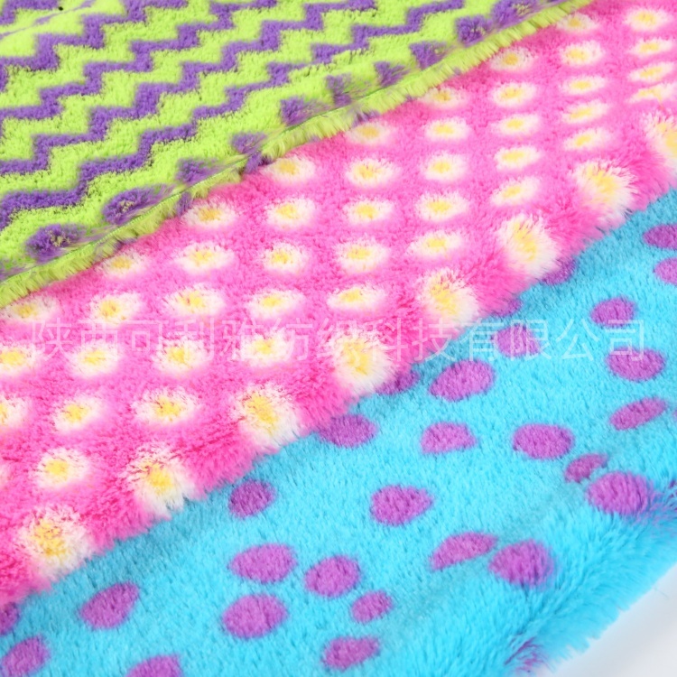 100% Polyester High Qualtity Animal Printing Long Pile Pv Fabric with Leopard Printing for Garment/ Home Textile/ Toys