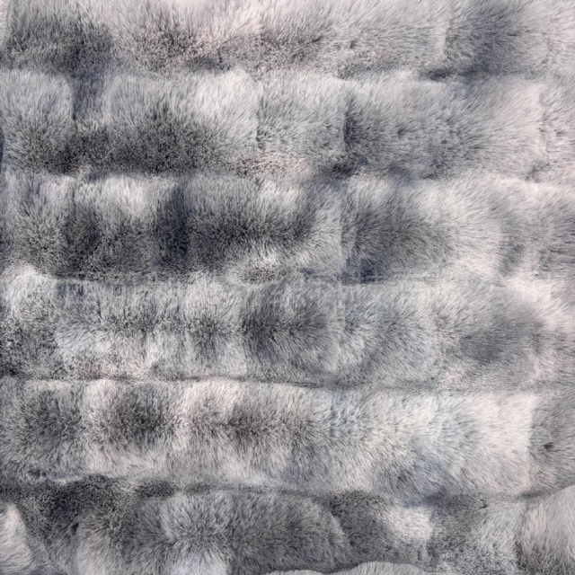 100% Polyester Wholesale Factory Bubble Style Fake Faux Rabbit Fur Fabric for Blanket Toy Hometextile Garment