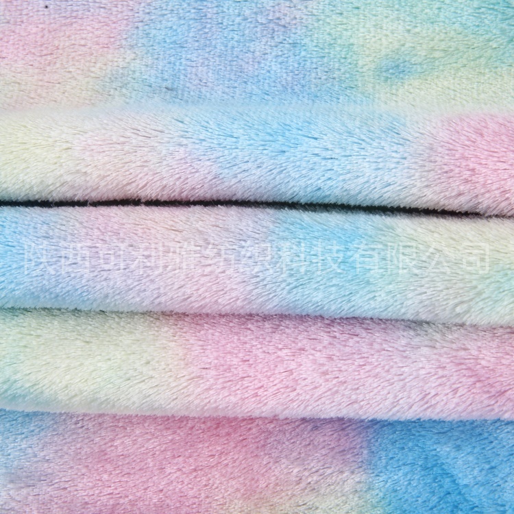 100%Polyester Customized High Quality Wholesale Factory Tie-dye PV for Making Soft Toys Garments Home Textile
