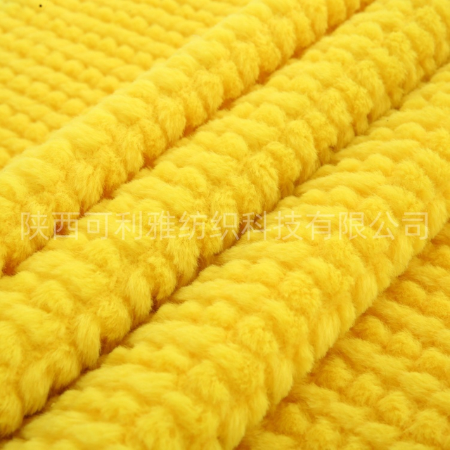 100% Polyester Manufacturer Wholesale Custom Factory Price Super Soft Jacquard Rabbit Hair Fur Fabric Minky Fur for Garment/ Home Textile/ Toys