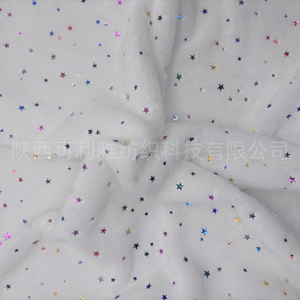 Wholesale 100% Polyester Recycled Factory High Quality Bunny Hair Foil Golden Foil Color for toys Home Textiles Pillow Garment Curtain